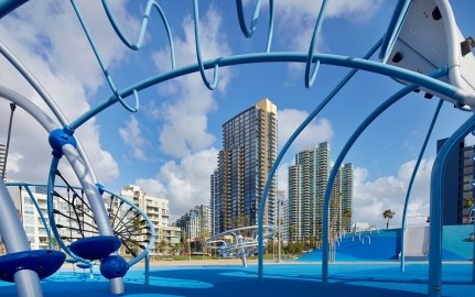 Waterfront Park & Parking Structure playground