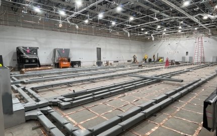 Interior view of the data center