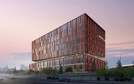 Exterior rendering of the building 
