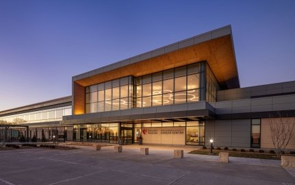 An exterior view of the new building