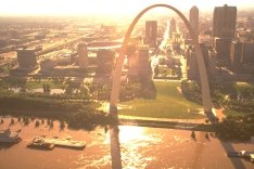 The Arch in St. Louis.