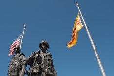 Vietnam war monument.