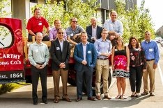 McCarthy Denver employees standing for a group photo.