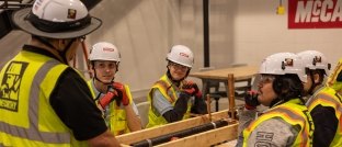 construction team in a meeting