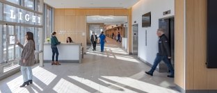 Reception area of the UC Davis Eye Institute