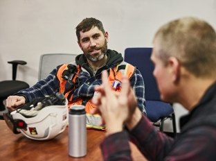 employees at table