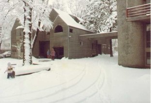 Elizabeth's family home in The Treehouse neighborhood of Omaha.