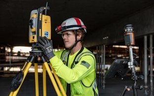 A person using a piece of equipment