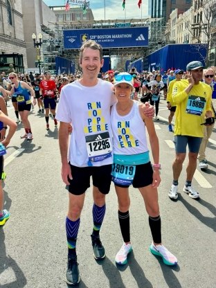 Josh Gaghen at the Boston Marathon
