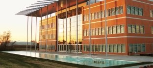 Donald Danforth Plant Science Center at sunset