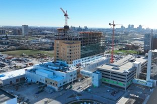 SSM Health Cardinal Glennon Children's Hospital in progress, as of March 2026.