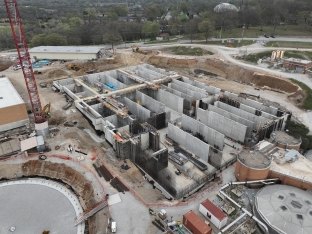 Aerial view of the Nelson WWTF