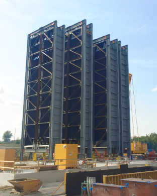 3X1 combined cycle power plant HRSG installation