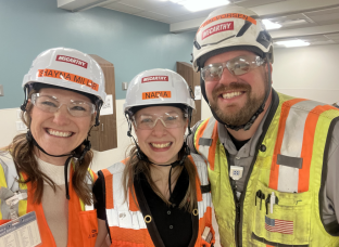 Shayna onsite with Nadia and Vorsen