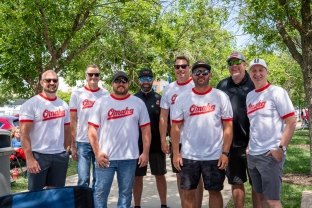 Brad with fellow McCarthy Nebraska colleagues at the College World Series