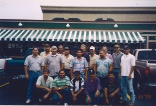 A group of people posing for a photo 