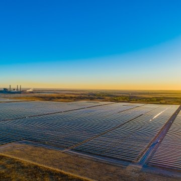 Aerial of Big Horn Solar Plant