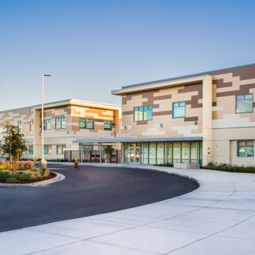 Exterior view of the middle school