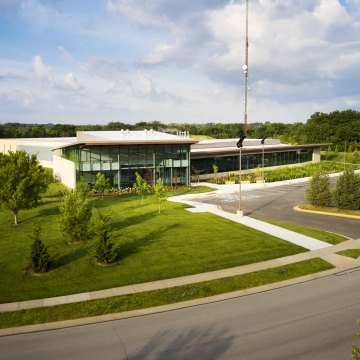 Exterior view of the Johnson County Medical Examination Facility. 