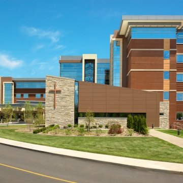 Exterior view of the Good Samaritan Regional Hospital in Mt. Vernon, IL.