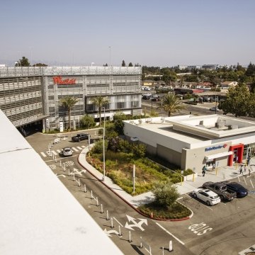 Aerial exterior view of the building.