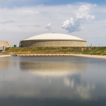 Colorado Springs Utilities Southern Delivery System Plant, Water Storage Tank and Body of Water