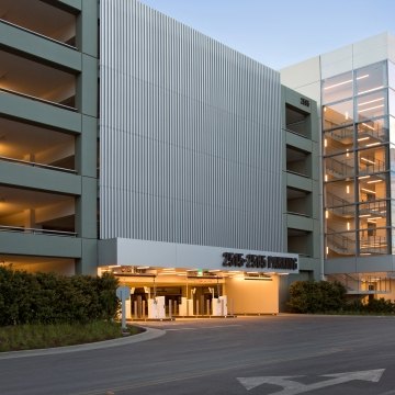 Santa Clara Square Parking Structures Entrance to Both Structures