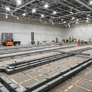 Interior view of the data center