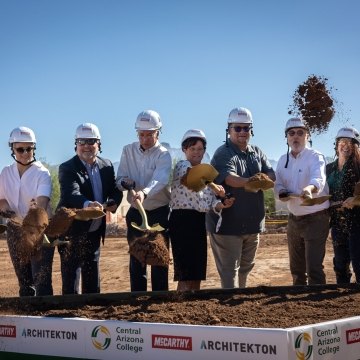 Central Arizona College ground breaking