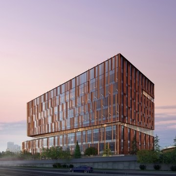 Exterior rendering of the building