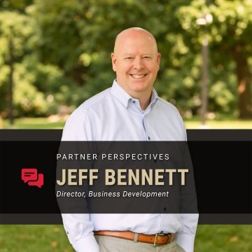Jeff Bennett headshot with text "Partner Perspectives"