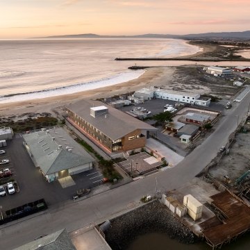 Aerial view of the MBARI building