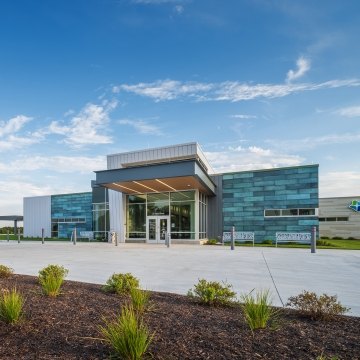 Exterior view of the family clinic