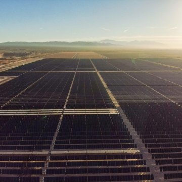 Aerial view of Serrano Solar