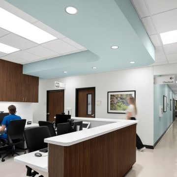 A nurses station inside the clinic