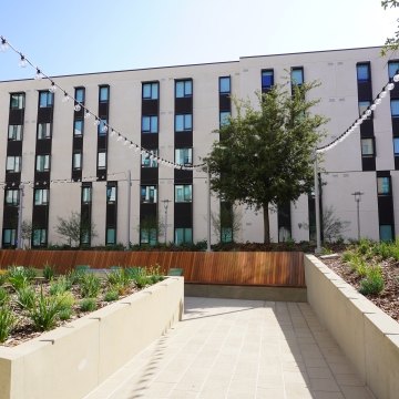 Exterior view of the building