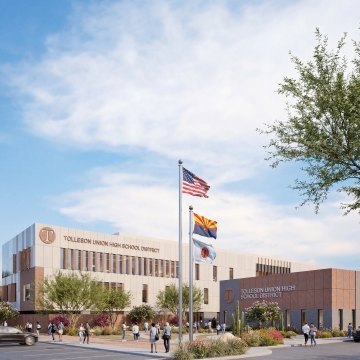 Exterior rendering of the building