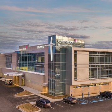 Exterior view of the hospital