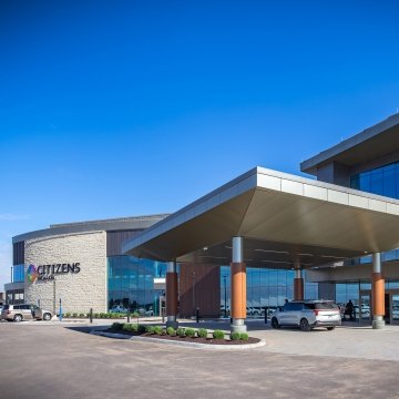 Exterior view of the medical center