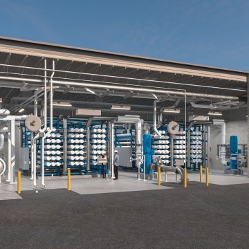 Rendering of the new water treatment facility
