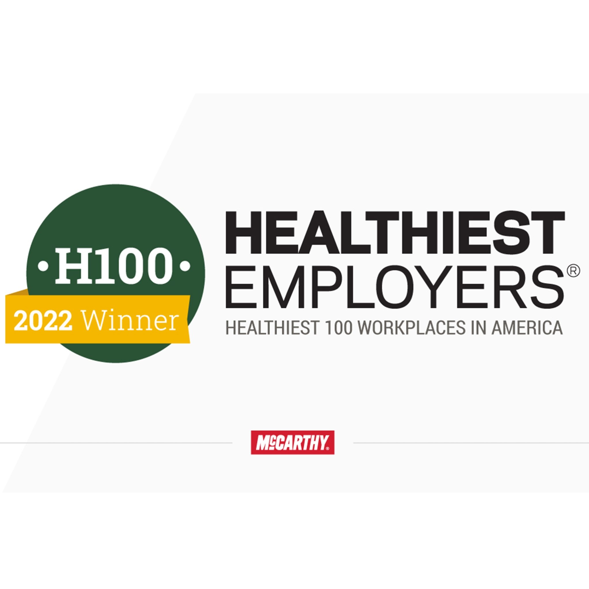 McCarthy Named Among Top 100 Healthiest Workplaces