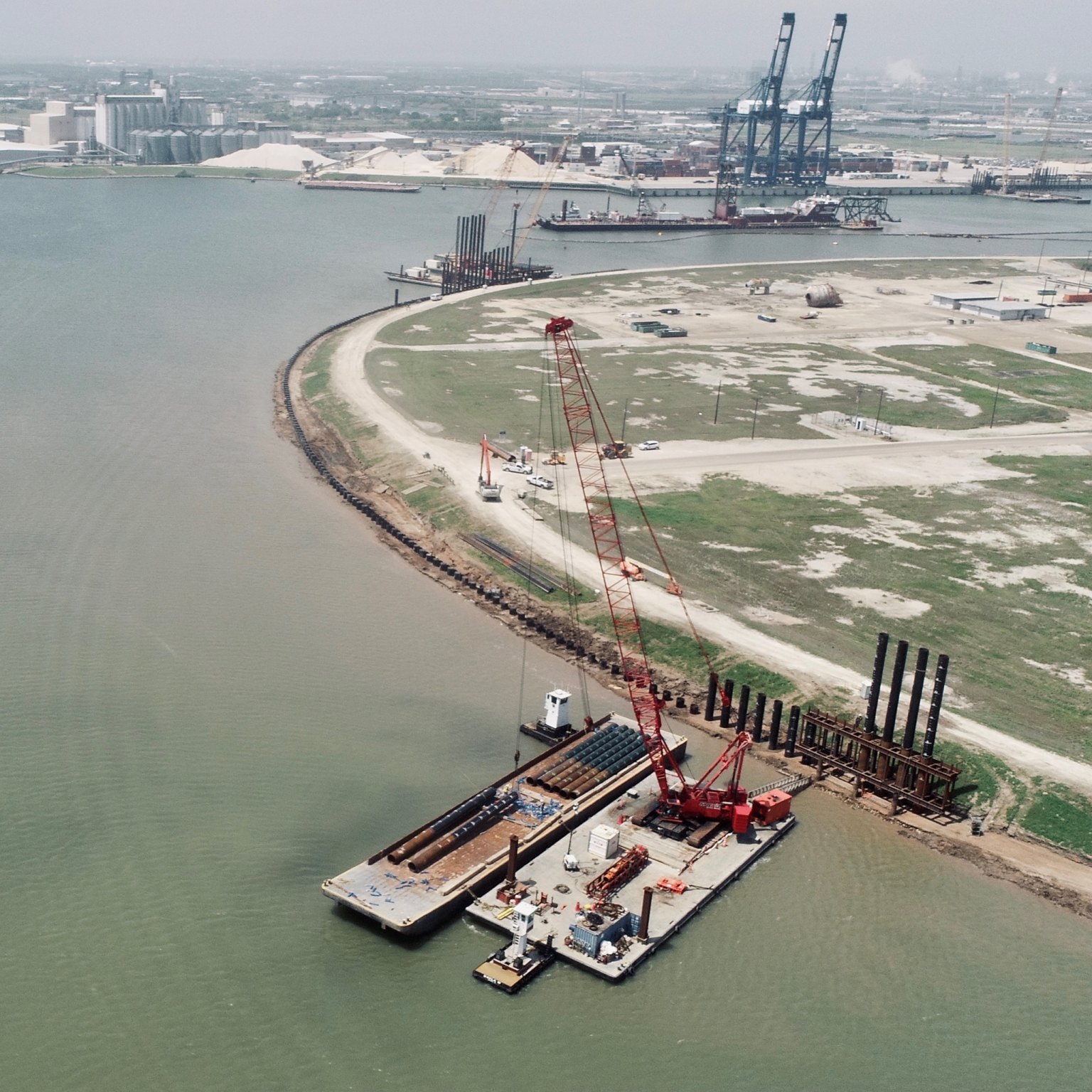 McCarthy Undertakes Harbor Levee Stabilization Project